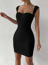 Women‘s Party Dress Bodycon Sheath Dress Mini Dress Black White Orange Short Sleeve Pure Color Backless Winter Fall Spring Square Neck Fashion Party Slim